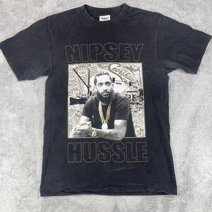 Nipsey Hussle T-Shirt Mens Medium Black Cotton Shaka Wear Pullover Crenshaw